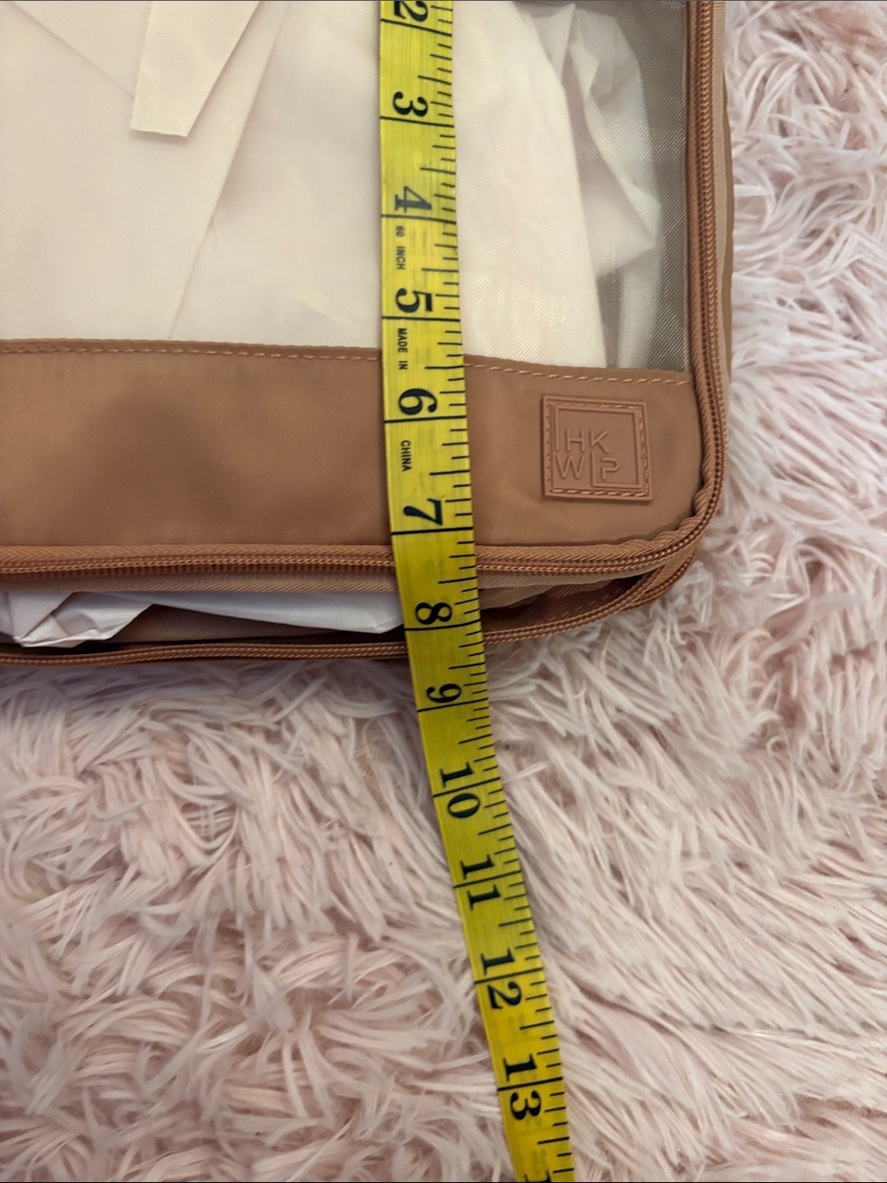 Brown Travel Packing Cubes Set - Clear Top - Picture 4 of 6